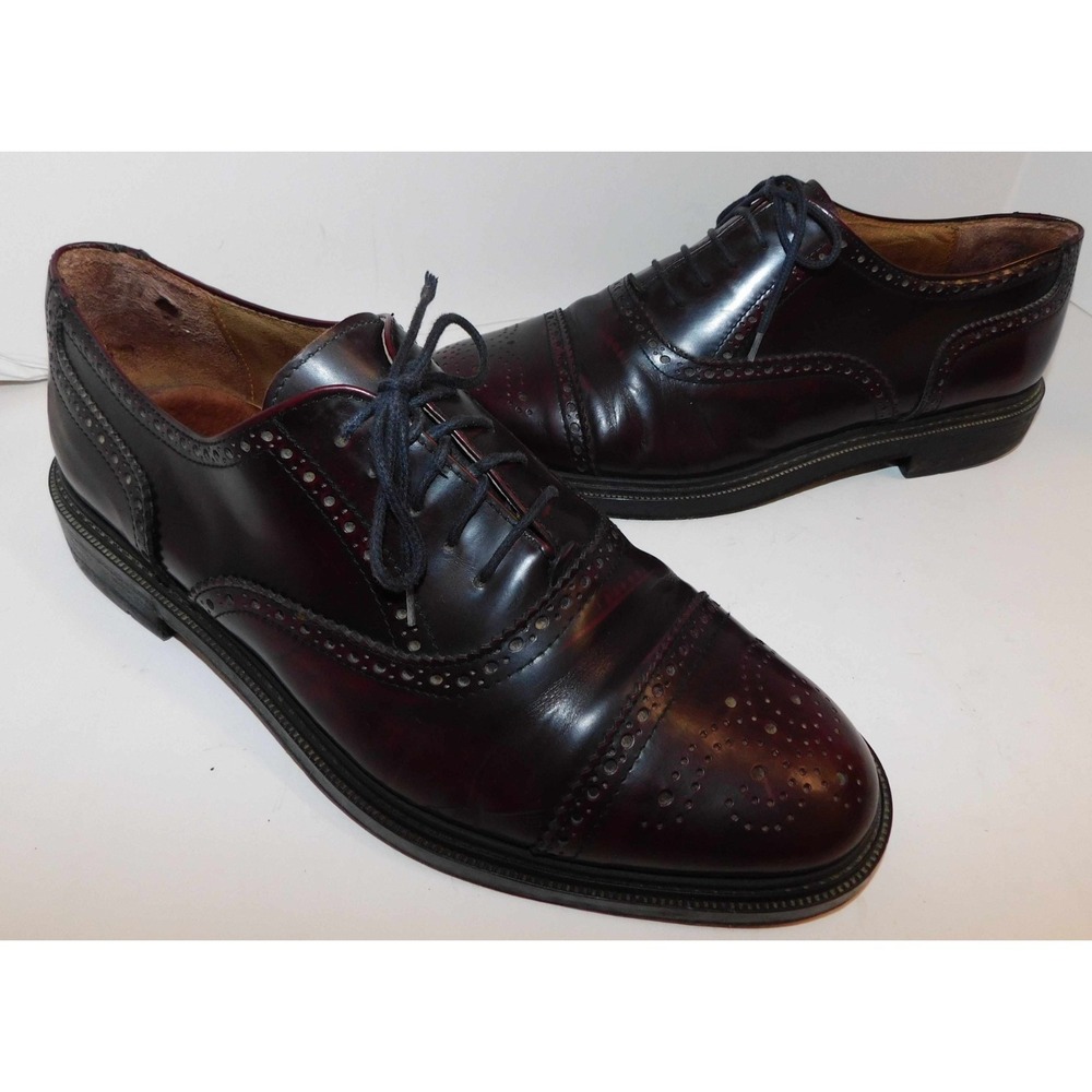 lkam Cordovan Leather Wingtip Oxfords Italy sz 44 12 US